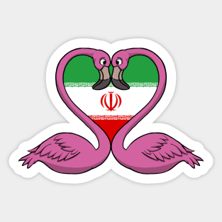 Flamingo Iran Sticker